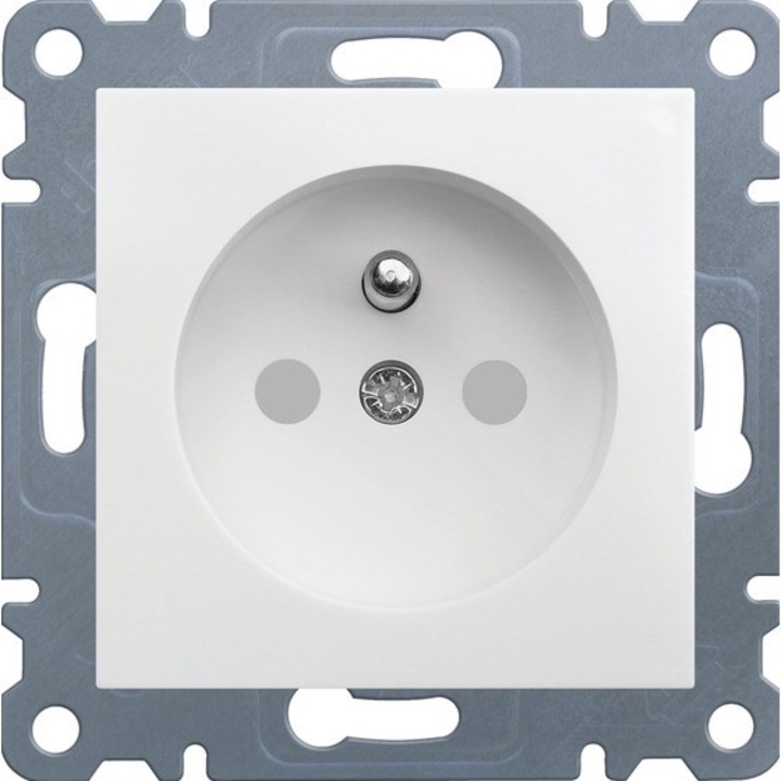 Priza simpla LUMINA2, Hager, 16A, IP20, 250V, Alb