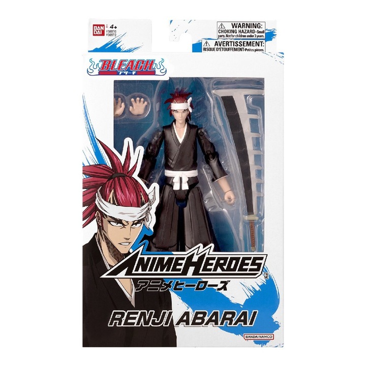 Figurina Abarai Renji ANIME HEROES BLEACH, Bandai Namco, Multicolor, 4+