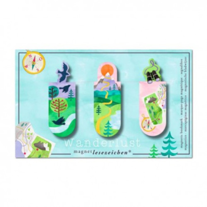 Set 3 semne de carte magnetice, CassFilm, multicolor