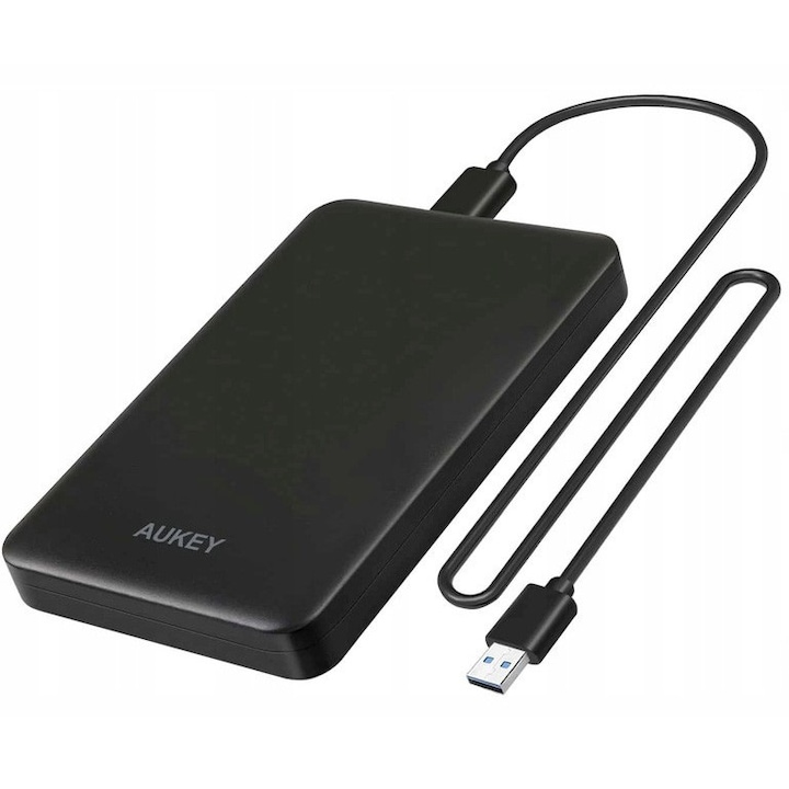 Carcasa pentru HDD/SSD, Aukey, DS-B4, SATA3, 2,5 inchi, USB 3.2, 5 Gbps, 2TB, UASP, cablu 0,5 m