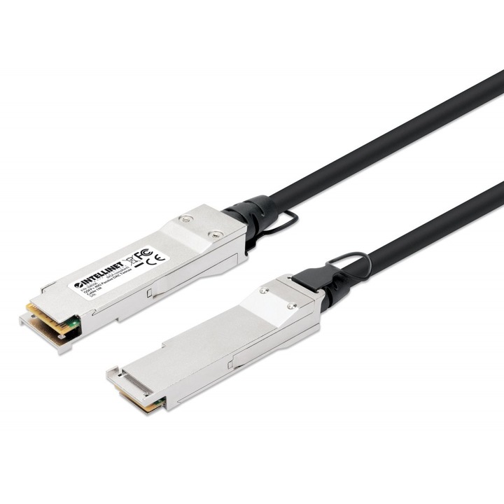 Kapcsoló tartozékok, Intellinet, Twinax QSFP+ 40G passzív DAC, 1m