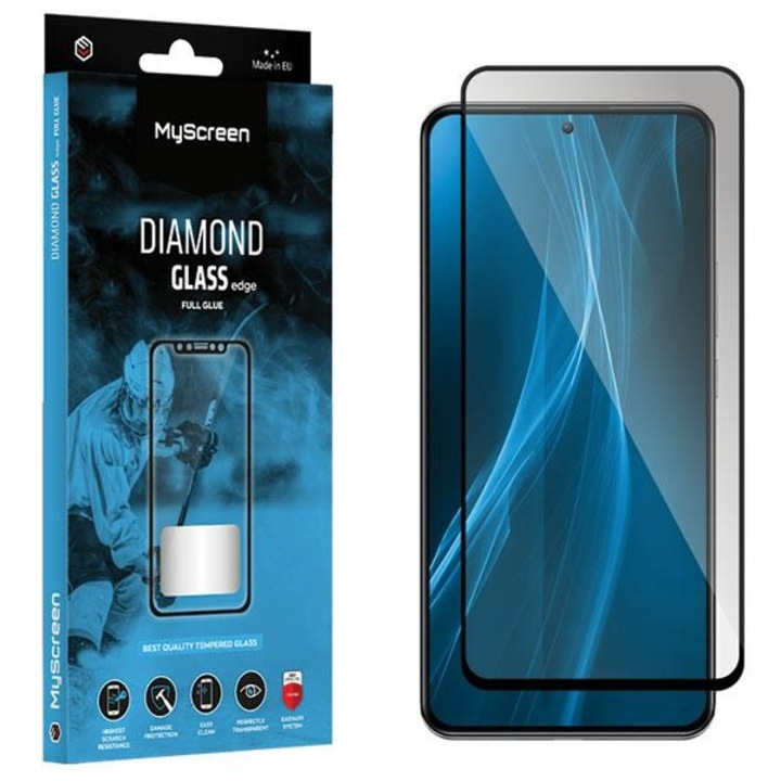 MS Diamond Glass Edge FG üvegfólia Huawei Nova 11i készülékhez Full Glue fekete