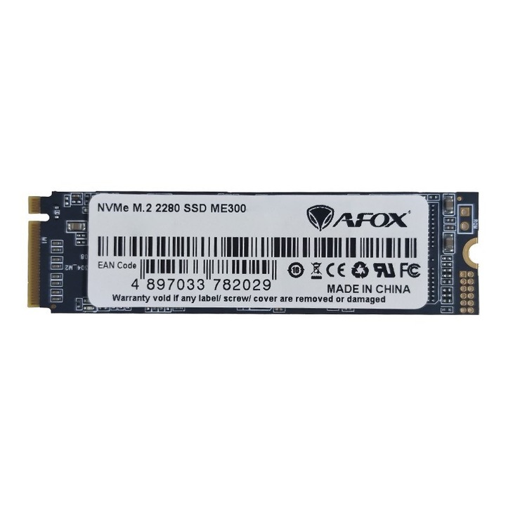 Solid-State Drive, AFOX, ME300 SSD M.2, PCI-Ex4, 1TB, TLC 3,5/2,6 GB/s NVMe