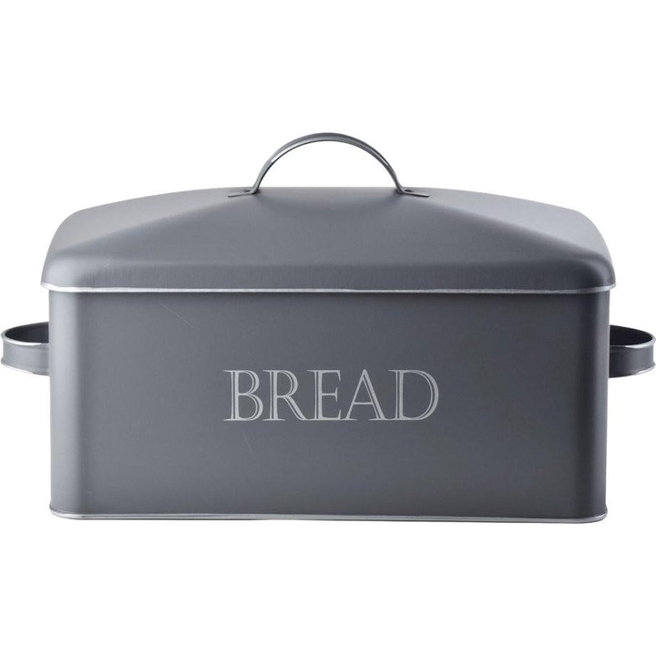 Cutie de paine 'Sandy Vintage', Cookini by Mondex, Metal, 39 x 18 x 21 cm, Gri