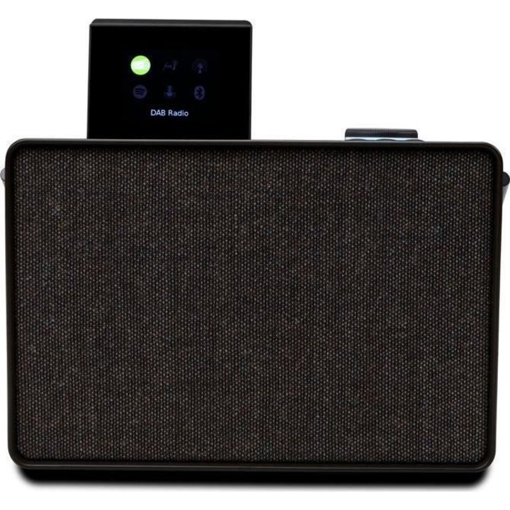 Tuner DAB+/FM, Pure, Mono display, Reglare automata, RDS, Negru