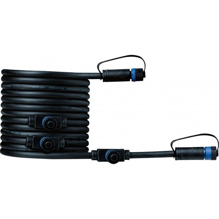 Cablu de conectare pentru iluminare Paulmann, Plastic, Negru, 2x1.5 mm