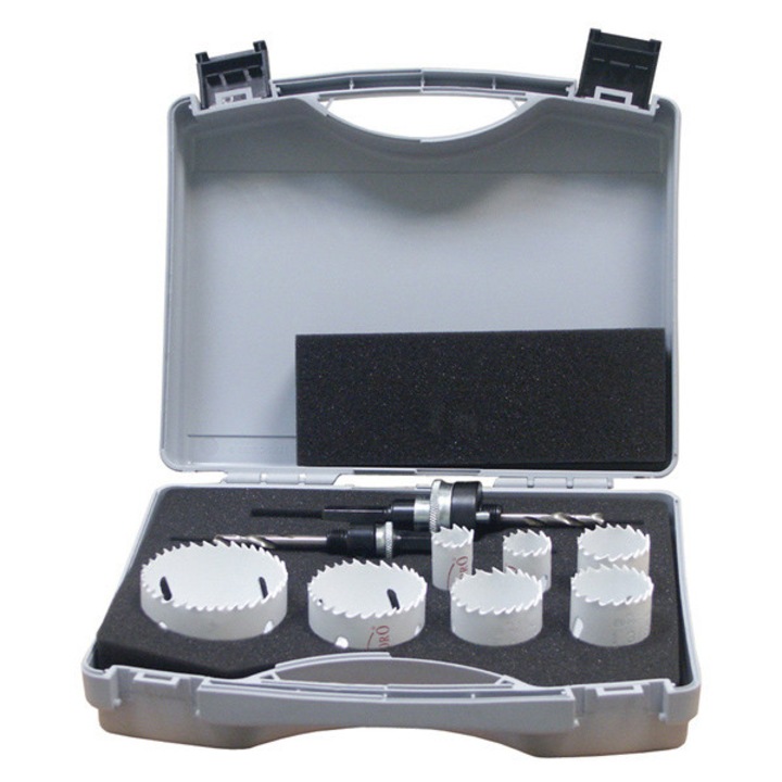 Комплект 7 жила/2 адаптера, Abraboro, биметал, 22/35/38/44/51/68/76mm