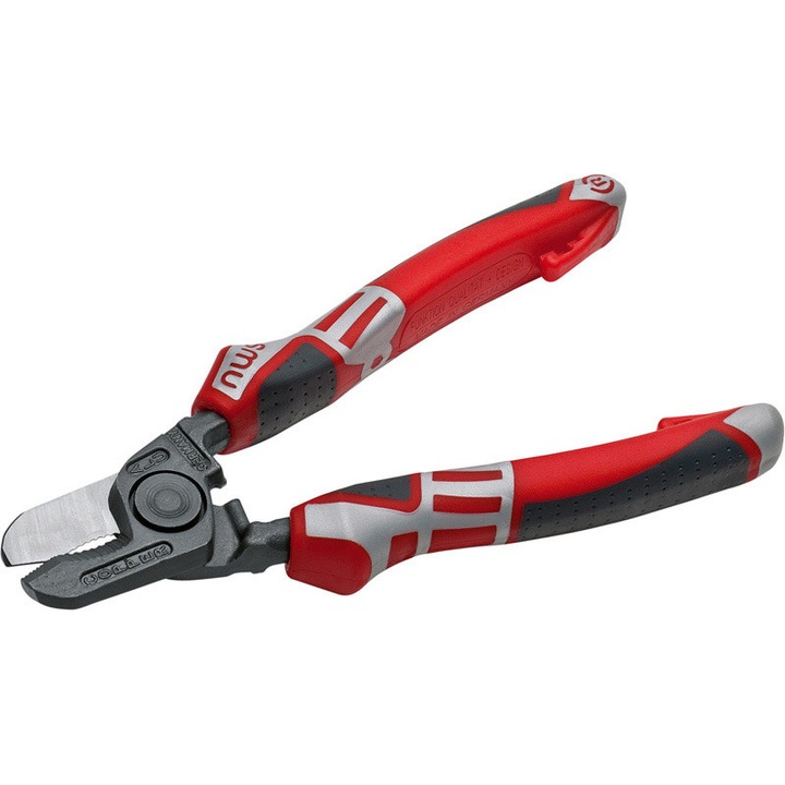 Kábelfogó, NWS, acél, piros/szürke