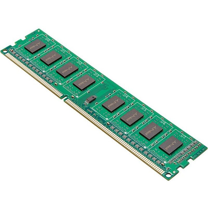 Памет RAM PNY, DDR3, 8GB, 1600MHz, зелена