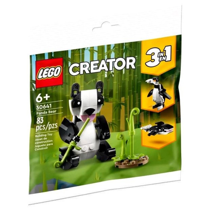 Комплект 83 части, LEGO, Модел Panda, Многоцветен