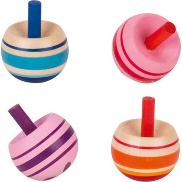 Мини раирани дървени пумпали