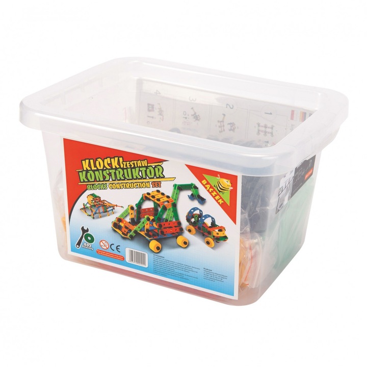 Комплект от 402 играчки блокчета, Baczek, 3 години, многоцветни