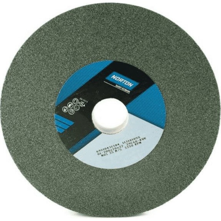 Disc de slefuit, Norton Clipper, 200 mm x 20 mm x 32 mm