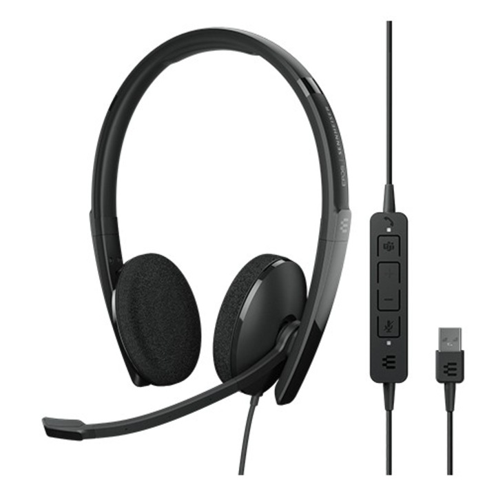 Casti on-ear, EPOS / SENNHEISER - ADAPT 160T USB II, Negru