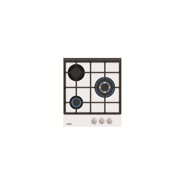 Simfer H4.305.HGSBB Gázfőzőlap - Fehér (H4.305.HGSBB)