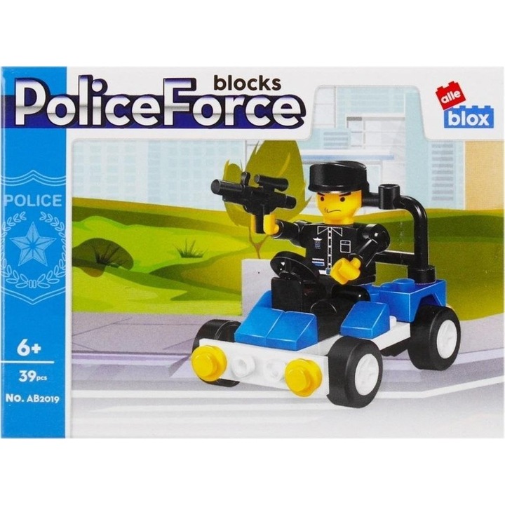 Set de constructie, Alleblox, 39 piese, multicolor