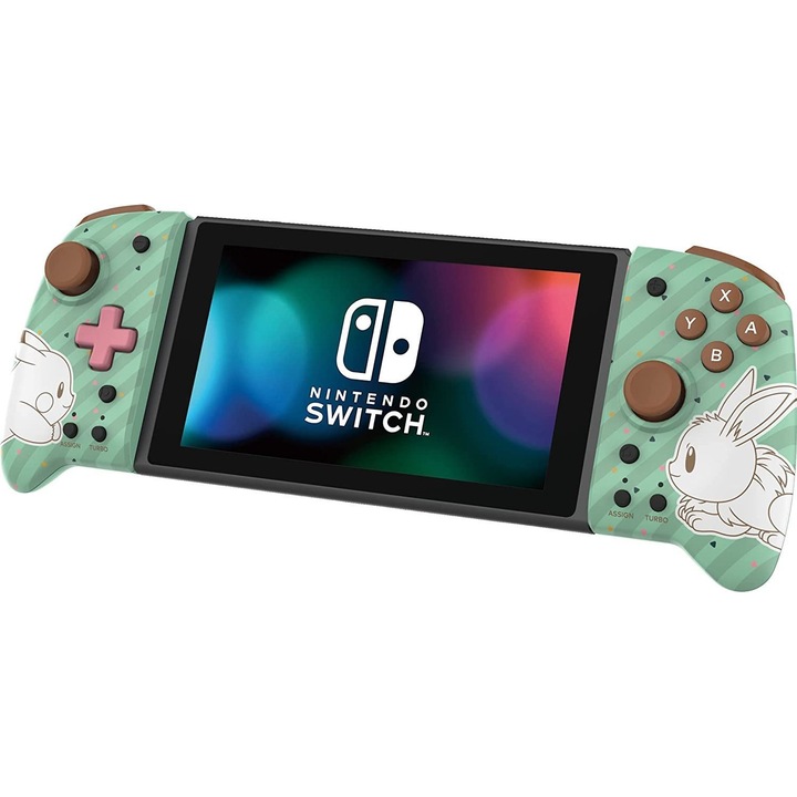 Комплект геймпад, съвместим с Nintendo Switch, Hori, модел Pikachu/Eevee, 2 броя, многоцветен