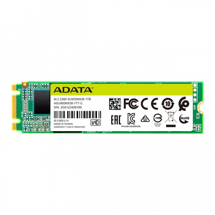 Solid-State Drive (SSD), ADATA, Ultimate SU650, 1TB, M.2 2280, SATA