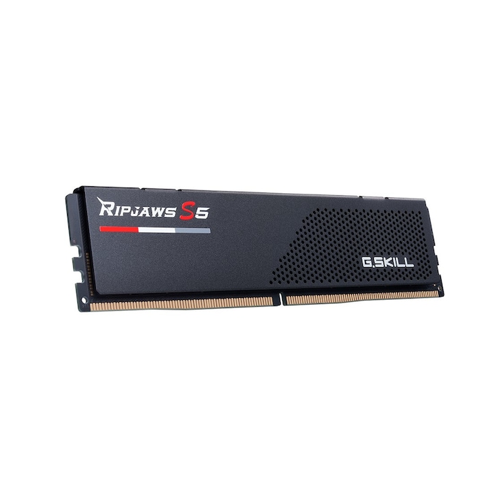 Kit 2 memorii RAM pentru gaming, G.Skill, Ripjaws S5, 32GB, DDR5, Negru