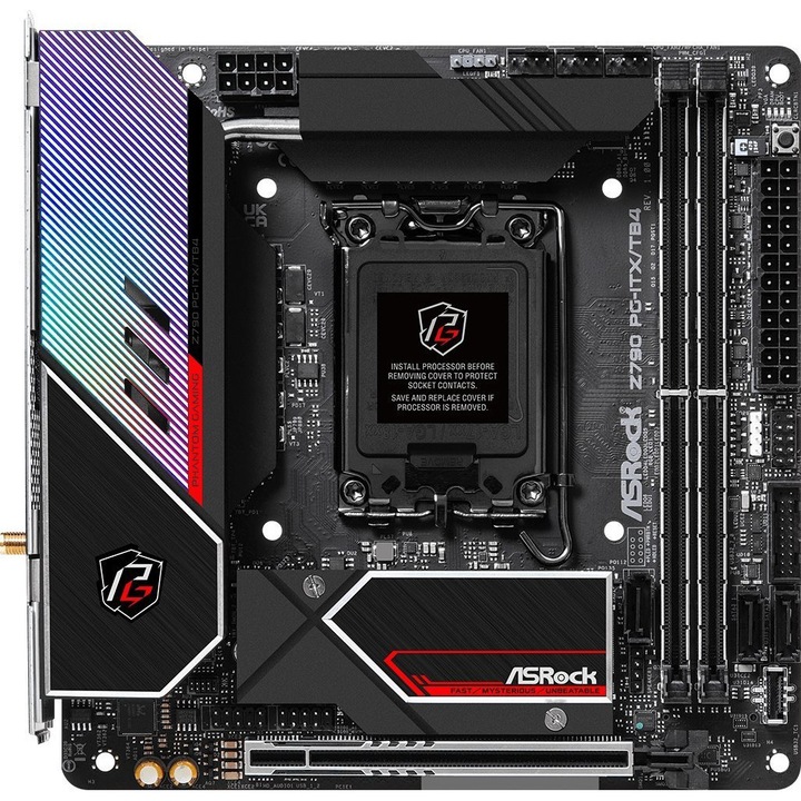 Дънна платка Mini ITX, Asrock, Z790 PG-ITX/TB4, Intel, DDR5, LGA 1700