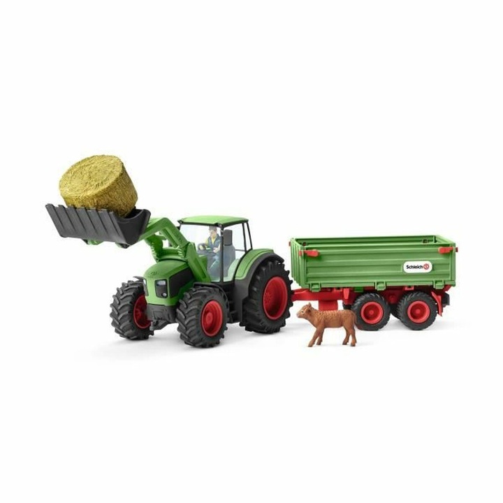 Селскостопански трактор, Schleich, Пластмасов, Многоцветен