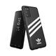 Husa de protectie, Adidas, Compatibil cu Samsung Galaxy S20, TPU, Negru/Alb