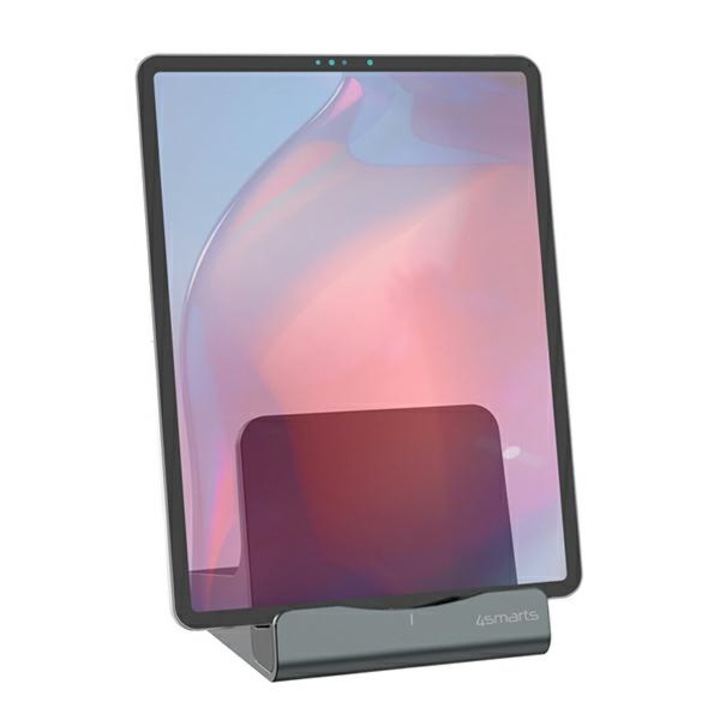 Statie de andocare pentru tableta, 4smarts, 60 W, 8.5 x 11.2 x 9.2 cm, Gri