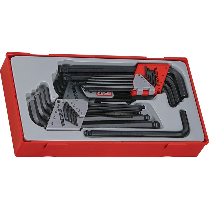 Set de chei hexagonale, TENG TOOLS, Negru