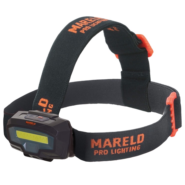 Lanterna LED pentru cap Gleam 450, Mareld, 6500k, 23m, IP64, 40h, Negru