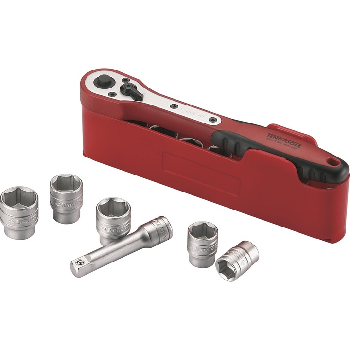 Set de scule, Teng Tools, 12 Bucati, Argintiu
