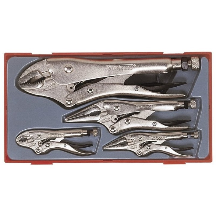 Set de 4 clesti, Teng Tools, Argintiu