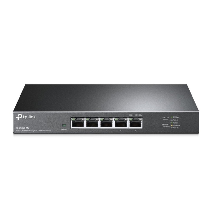 TP-Link kapcsoló, 10/100/1000 Mbps, 12V, fekete