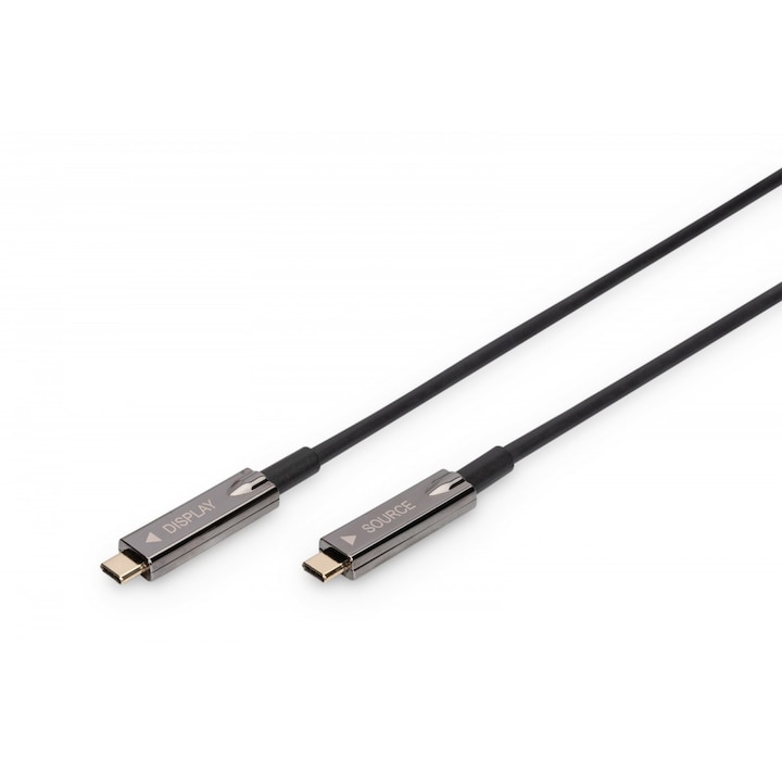 DIGITUS AOC USB 3.1 Type C аудио-видео кабели, 4K 60Hz, 10m, черни