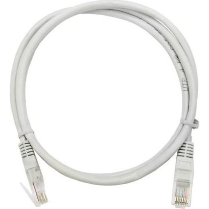 Cablu de retea, RBLINE, RJ45, 1.0m, UTP, gri