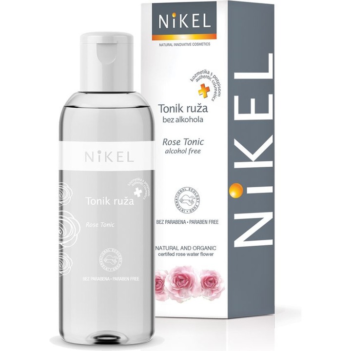 Tonic de fata, Nikel, Trandafiri, Piele normala si uscata, Pentru curatare, 200ml
