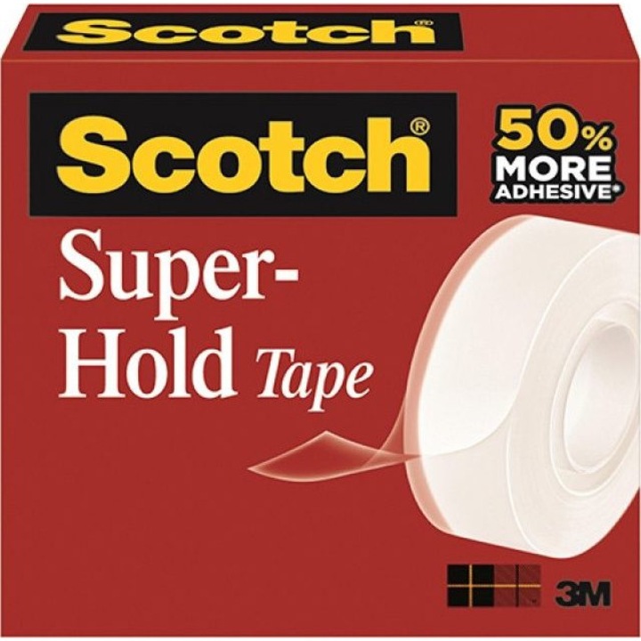 Banda adeziva Scotch Super-Hold, transparenta, 19mmx25,4m