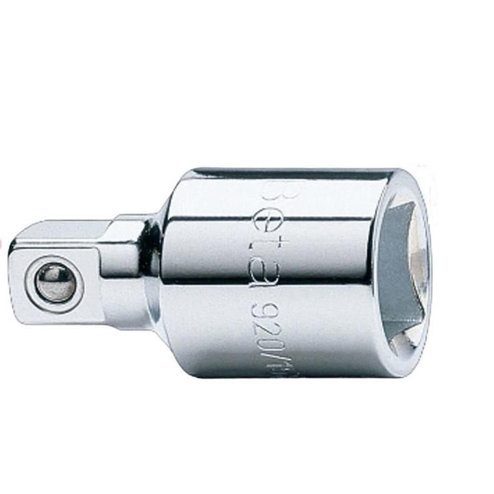 Адаптер за гаечен ключ, бета инструменти, 1/2"-3/8", стомана, сребро