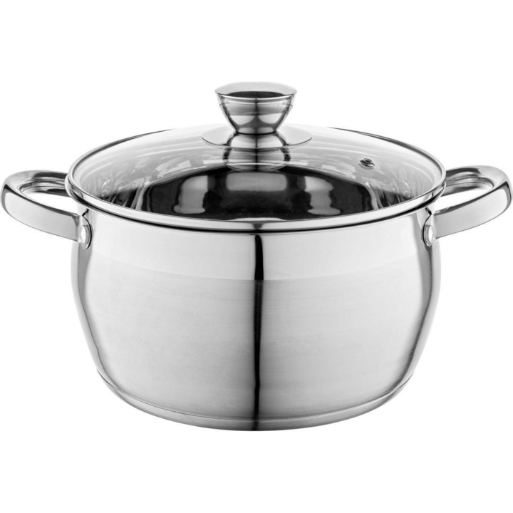 Oala Florina Oliver, inox, capacitate 4.3L, inductie, 22cm