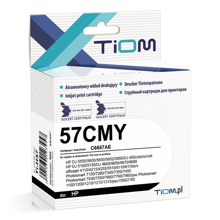 Cartus imprimanta, Tiom Pentru HP C6657AE/DJ 5550, Multicolor