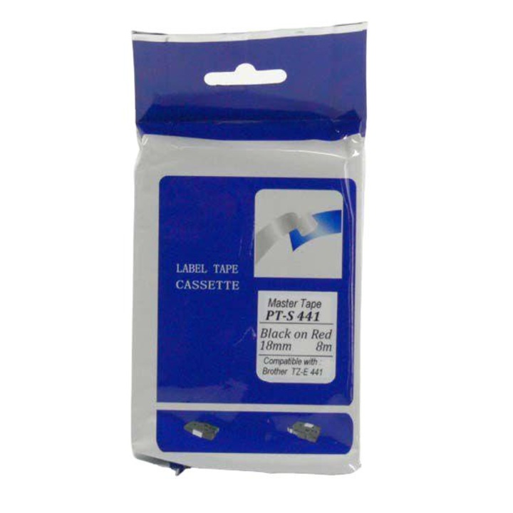 Szalag Brother PT-2030VP/PT-2100VP/PT-2420PC/PT-2700VP/PT-2730VP/PT-3600/PT-9500PC/PT-9700PC/PT-9800PCN, 8 mm, 18 mm, piros