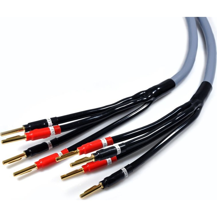 Cablu difuzor OFC bi-amping Melodik, Gri, 2 m