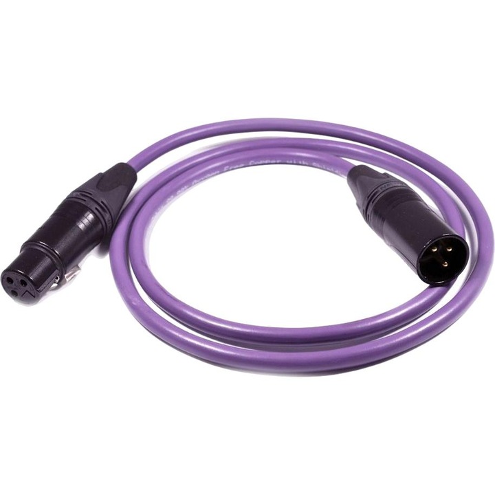 XLR kábel, Melodika, 3 m, lila