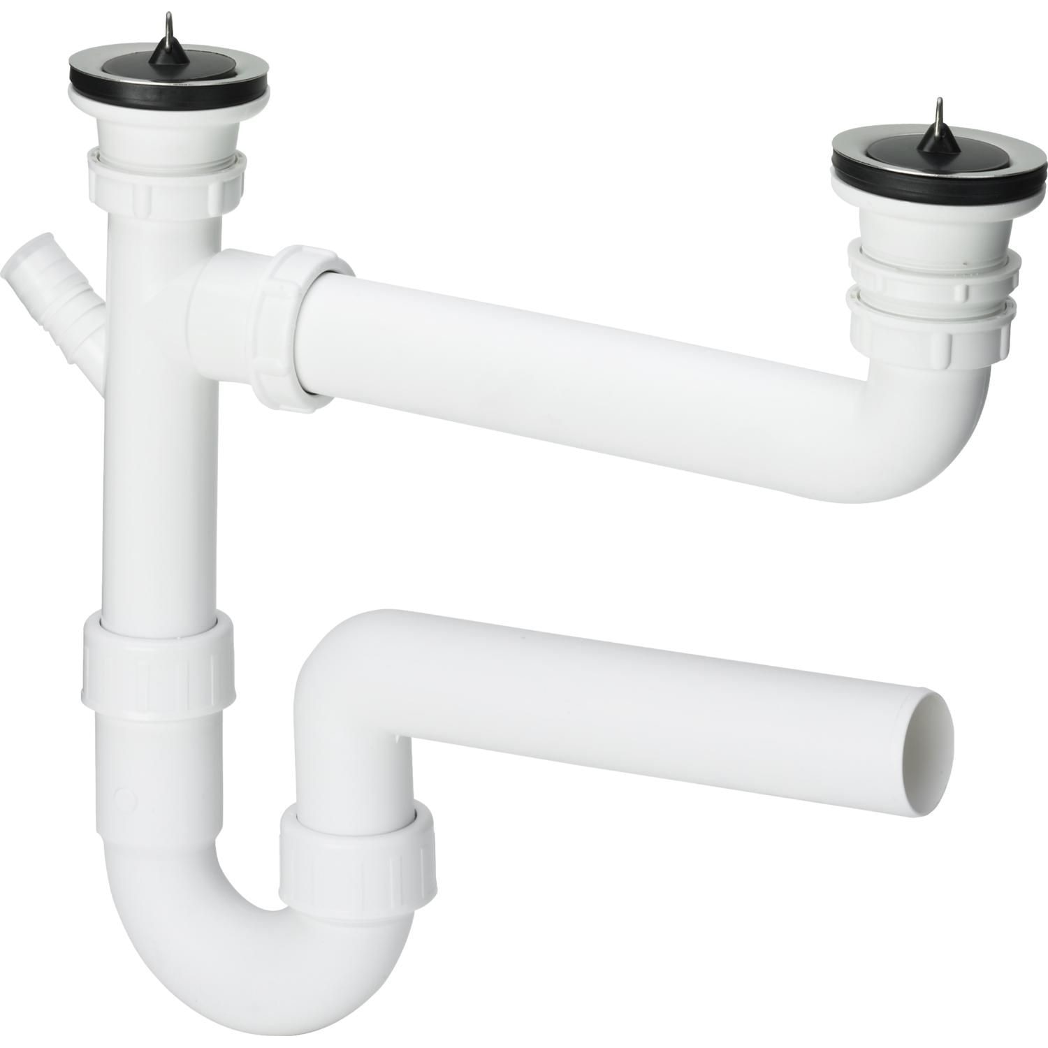 【 sige  】 Sifon Franke Spazio F/1275 0330623, pentru chiuveta cu 2 cuve