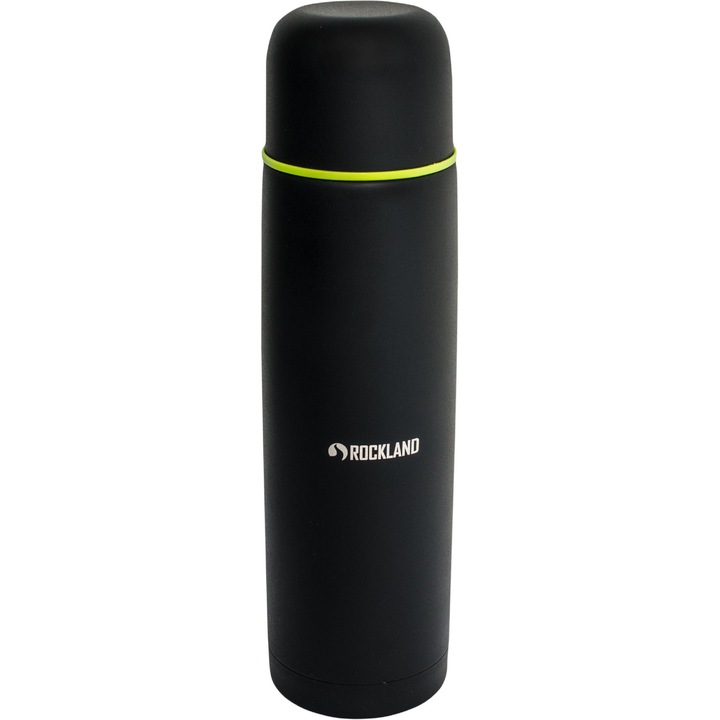 Utazó termosz Rockland Astro 1L, fekete, 31x8,4 cm, 2 csatlakozóval