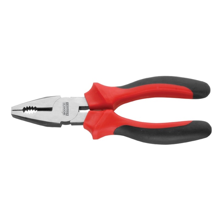 Cleste universal, Modeco, 180mm, Rosu/Negru