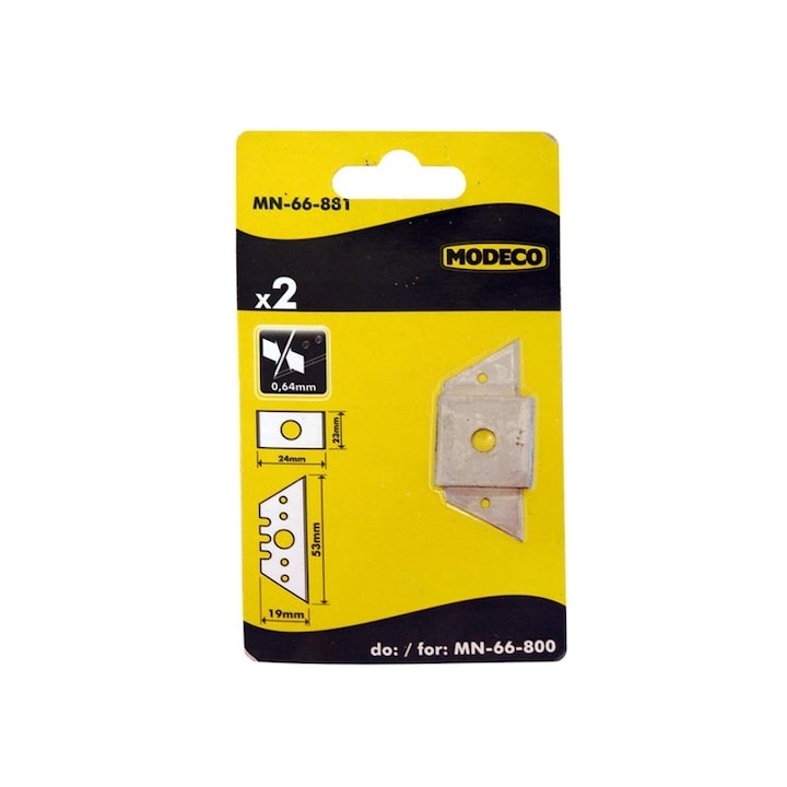 Set 2 lame de rindea pentru prelucrarea placilor de gips-carton, Modeco