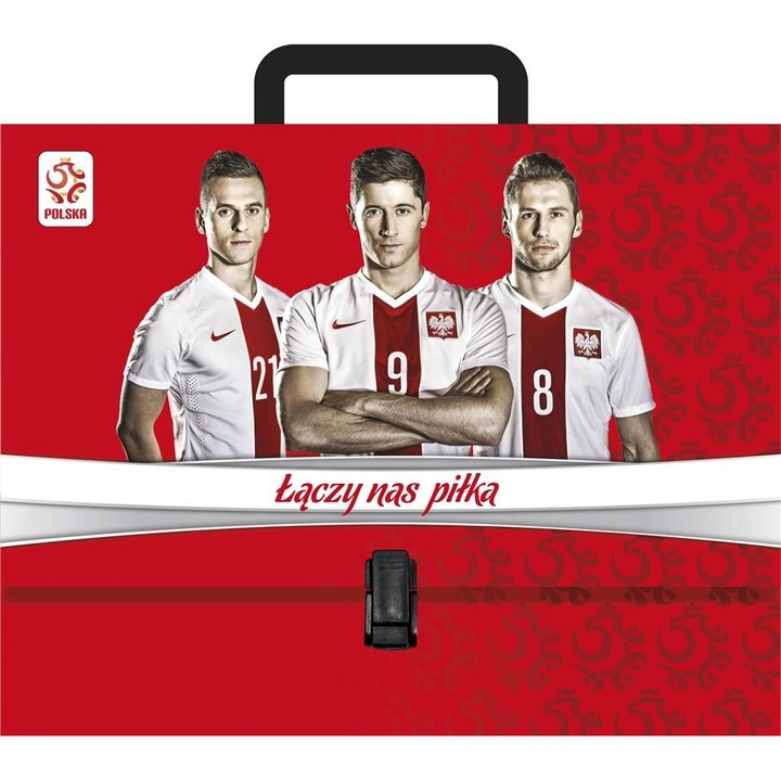Dosar A4 dur cu maner, ASTRA, Rosu