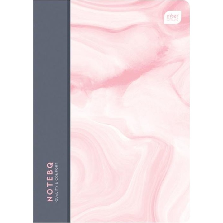 Set 5 caiete, Interdruk, A4, 60 file, Roz/Gri