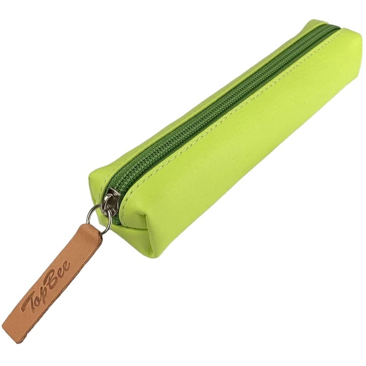 Toll, Bee-bee, ökológiai bőr, 18x4x4 cm, zöld/barna