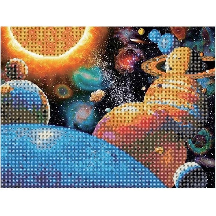 Комплект диамантена мозайка - Galaxy, Centrum, 40 х 50 см, многоцветна